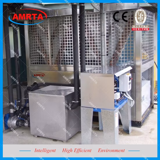 20tr Biogás glicol resfriado a ar do resfriador de água/sistema de resfriamento de água com aço inoxidável duplex Ss2205