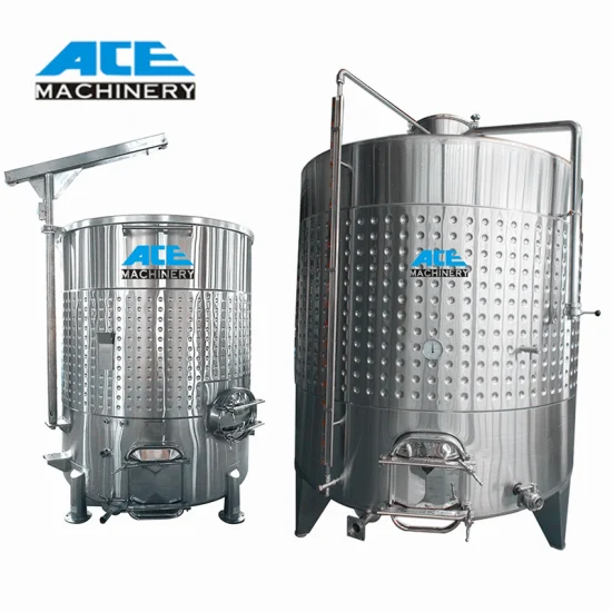 500L 1000L 5000L 10000L Volume Variável em Aço Inoxidável Equipamento para Vinícola de Uva Tanque de Fermentação de Vinho